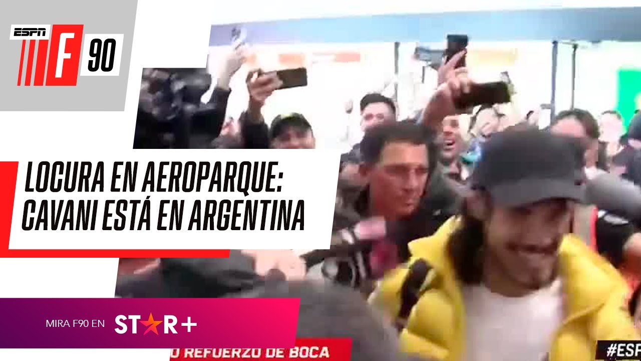 ¡LOCURA TOTAL POR CAVANI! Así llegó la estrella uruguaya a Argentina para SER LA ESTRELLA DE BOCA