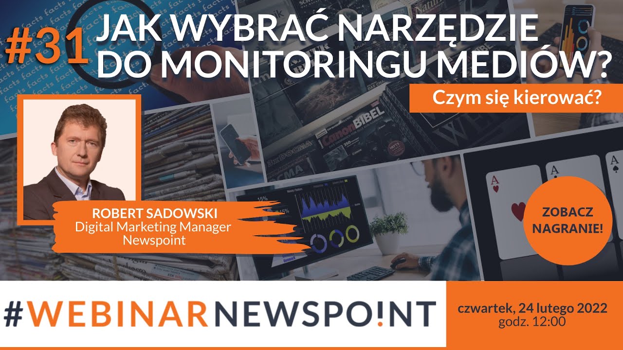 Jak wybrać narzędzie do monitoringu medi&oacute;w? - Webinar Newspoint