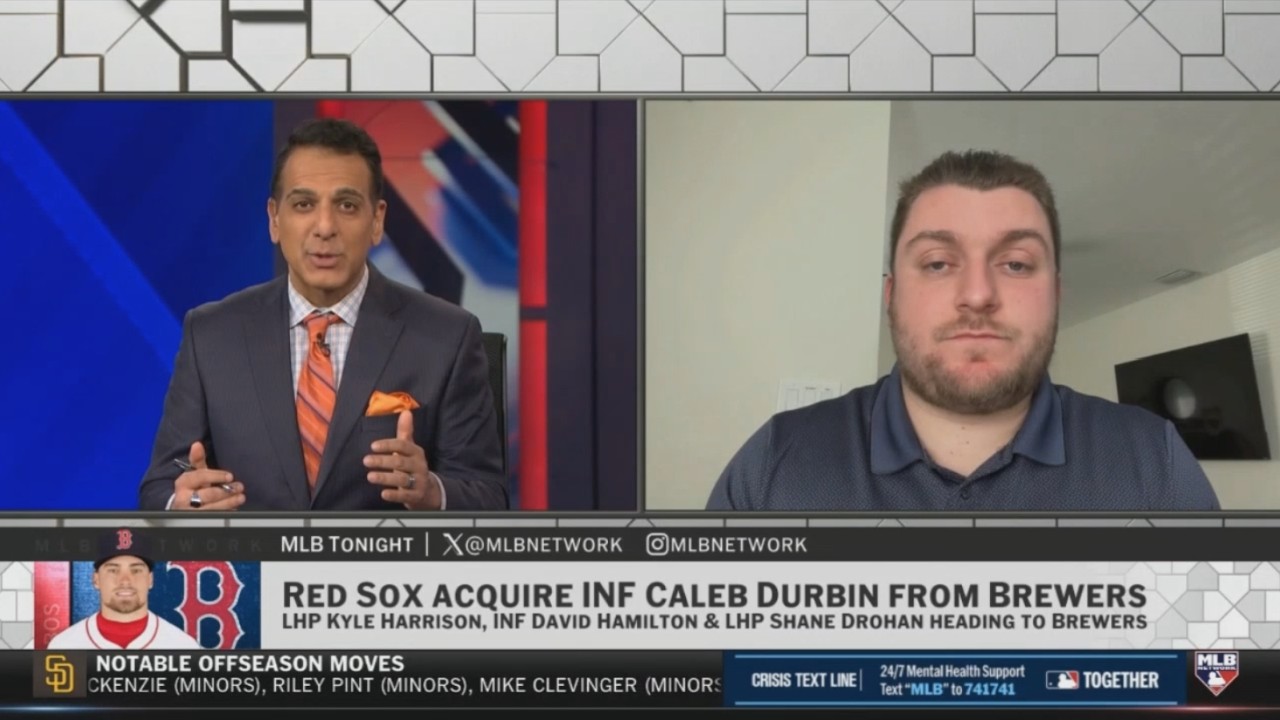 RED SOX TRADE WITH BREWERS, ACQUIRE INF CALEB DURBIN | MLB TONIGHT
