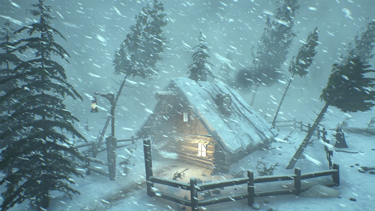 Frozen Night Howl: Blizzard Winds & Falling Snow for Rest | Silent Polar Drift