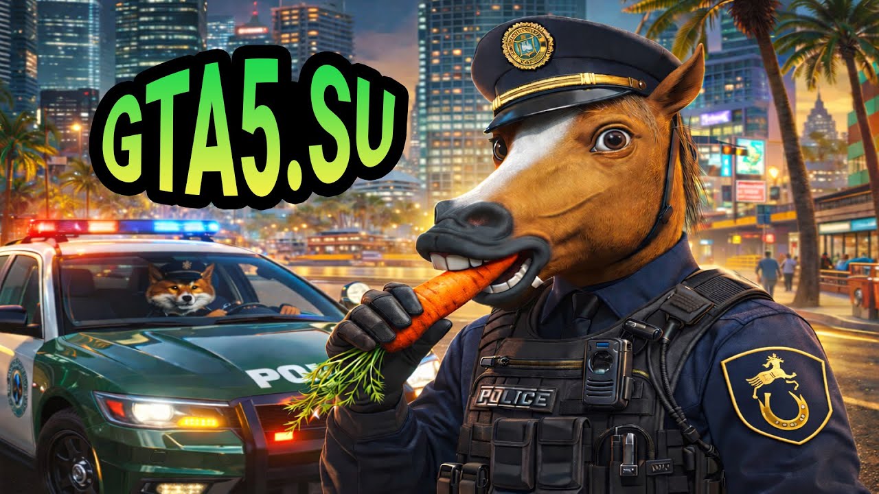 Конная полиция в GTA 5 Enhanced PC VPN Зверополис мира ГТА 6