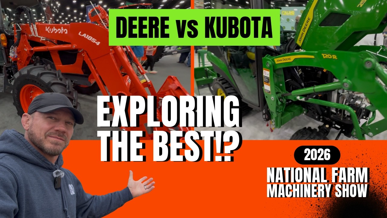 Kubota & John Deere Showdown in Louisville! 🚜 National Farm Machinery Show 2026