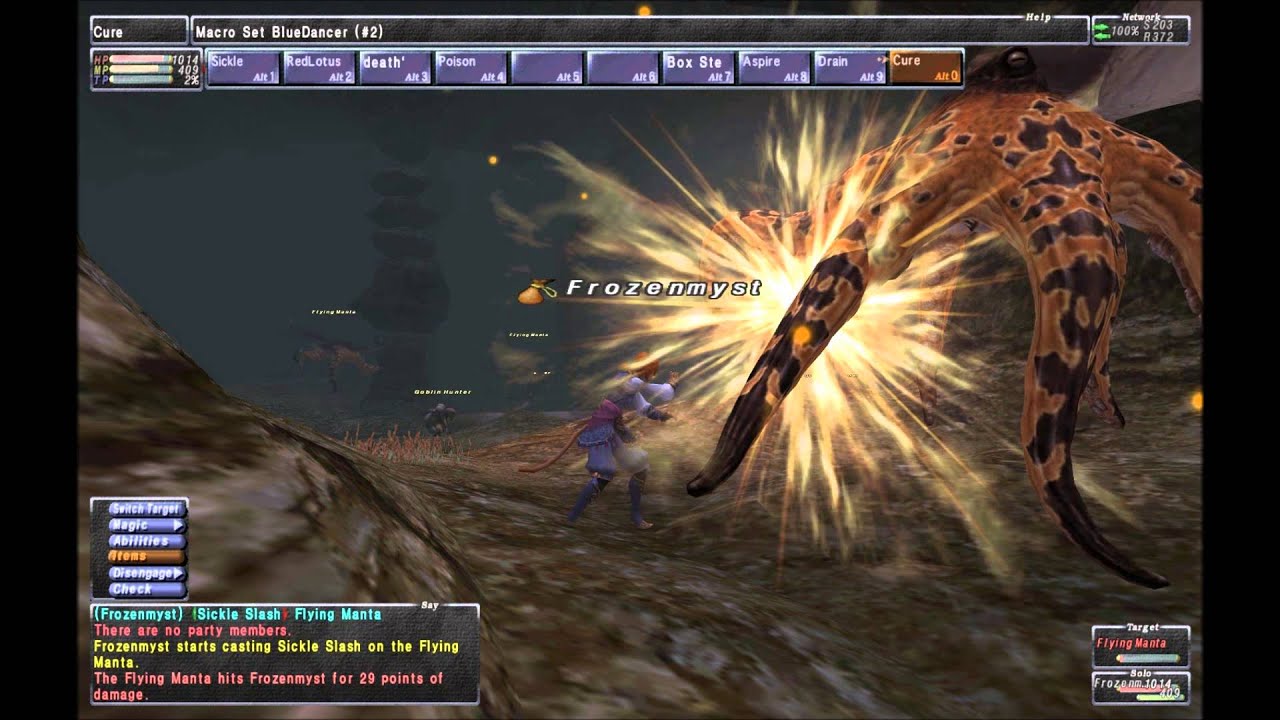 Blue Mage Solo skillchain and magic burst