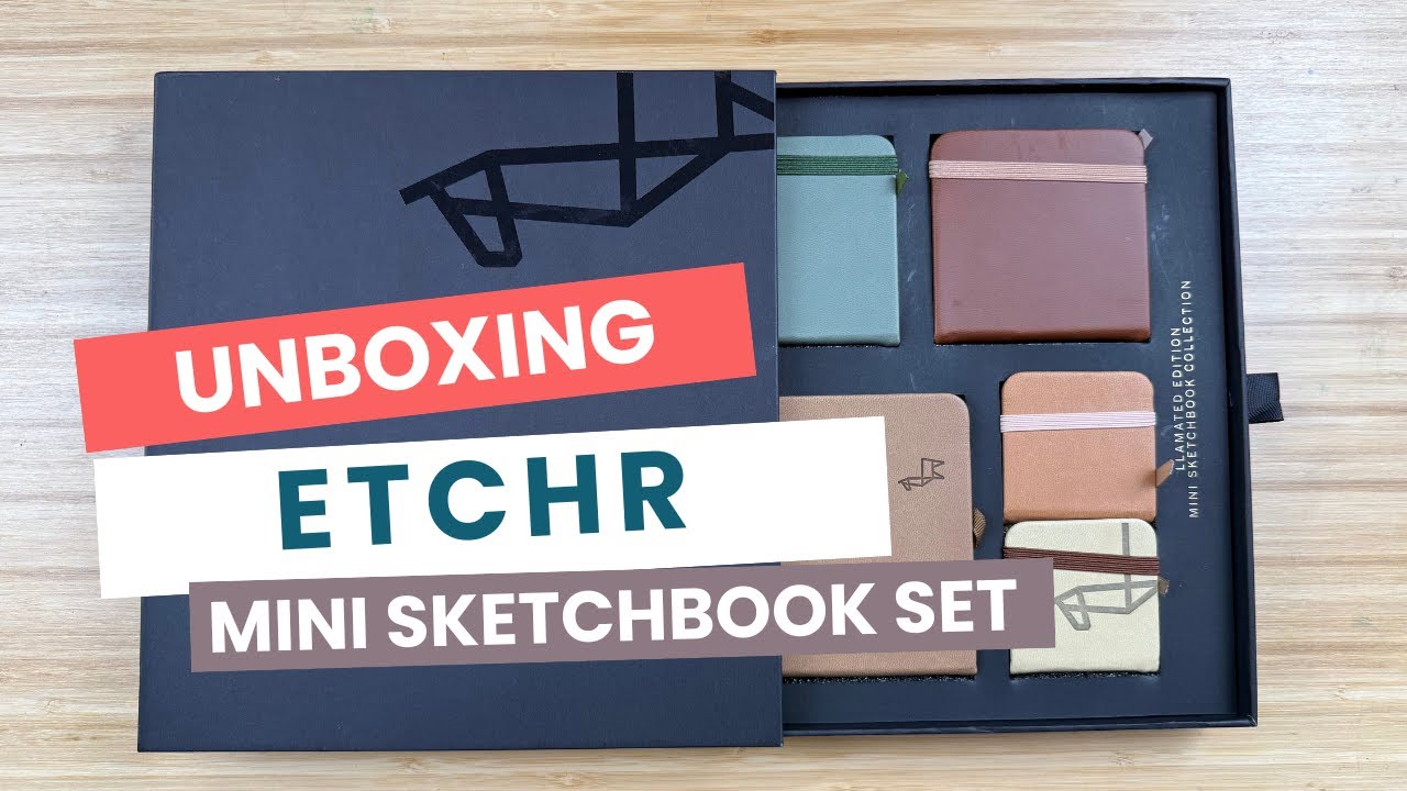 Unboxing Etchr Mini Sketchbook Collection