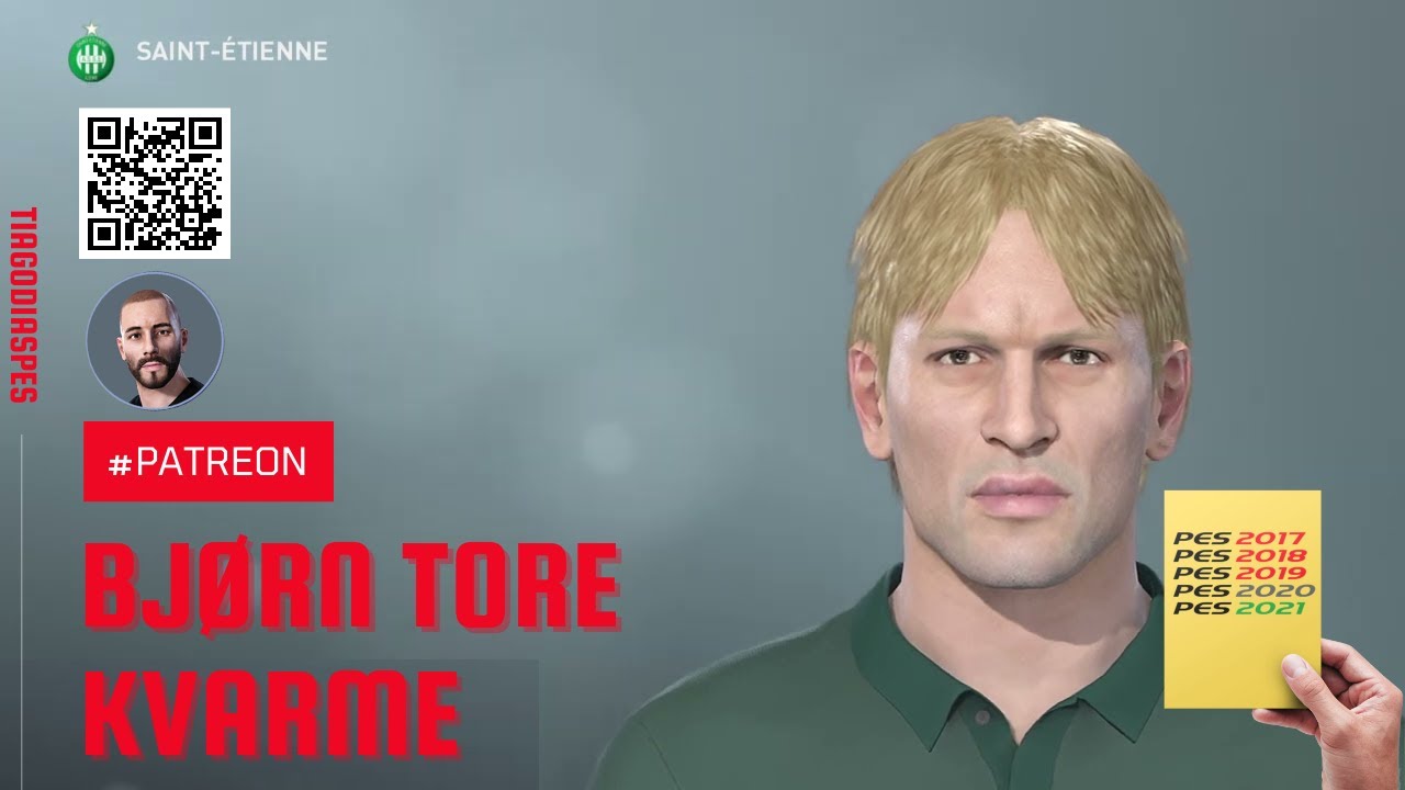 PATREON ⭐️ | Bjørn Tore Kvarme @Tiago Dias PES (Saint-Étienne, Liverpool) Face + Stats | PES 2019