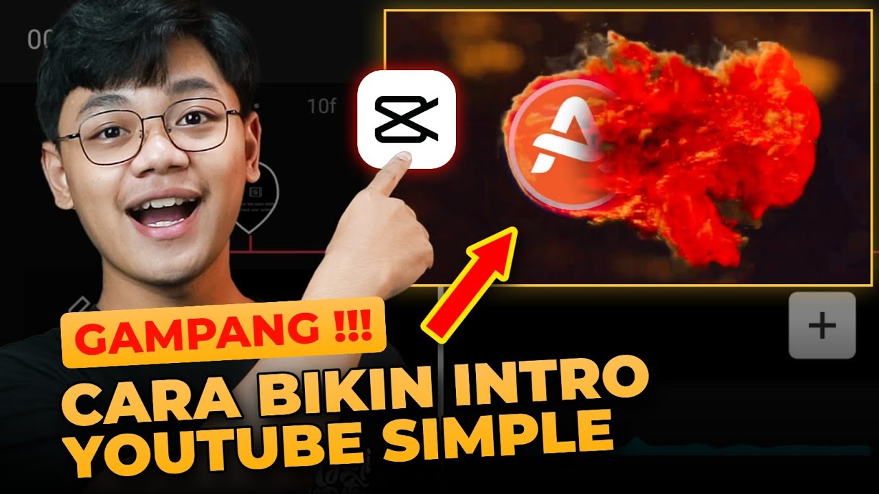 GAMPANG‼️ TUTORIAL MEMBUAT INTRO YOUTUBE DI CAPCUT - cara membuat intro logo cinematic di hp android