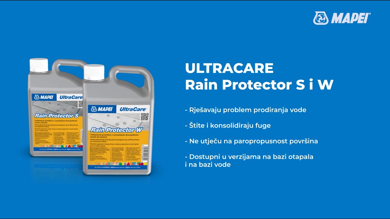 Mapei | Ultracare Rain Protector S i W | Vodoodbojni i učvršćujući sustav za balkone i terase