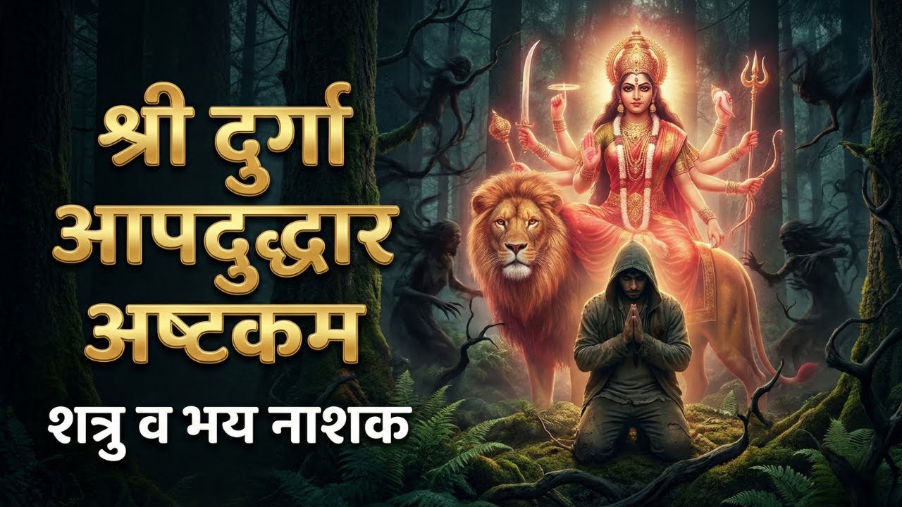 Most Powerful Durga Stotra for Protection (With Lyrics) | श्री दुर्गा आपदुद्धार अष्टकम