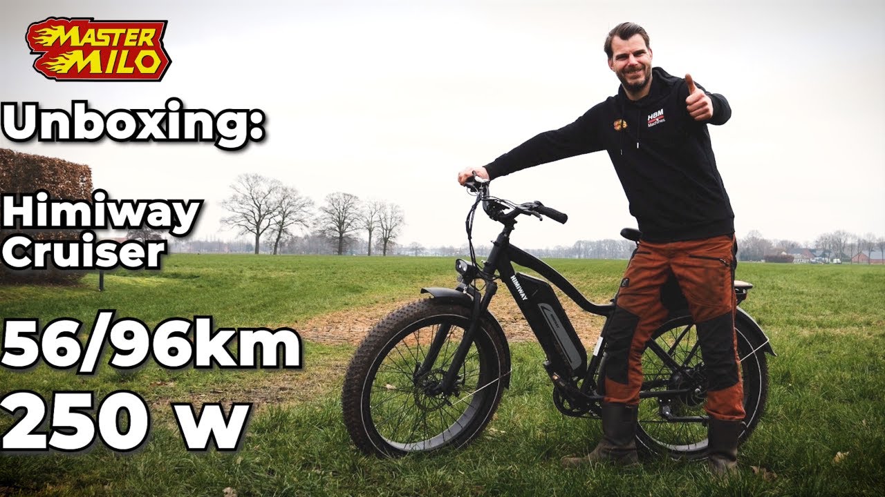 Himiway Cruiser, elektrische fiets met dikke banden!