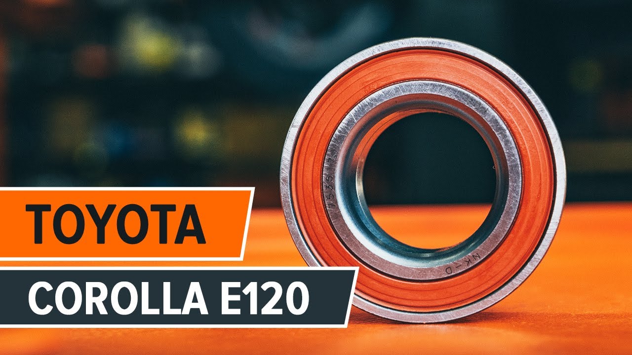 Kuinka vaihtaa etupyörän laakerit Toyota Corolla E120 -merkkiseen autoon OHJEVIDEO | AUTODOC