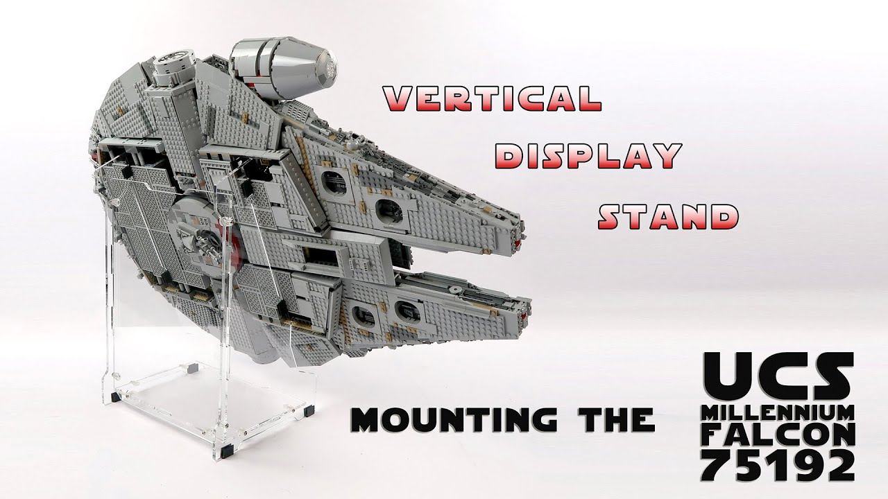How to Display Your LEGO 75192 Star Wars UCS Millennium Falcon on an Angled Acrylic Display Stand