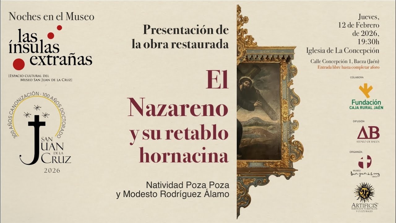Presentación de la restauración de El Nazareno y su retablo hornacina. 