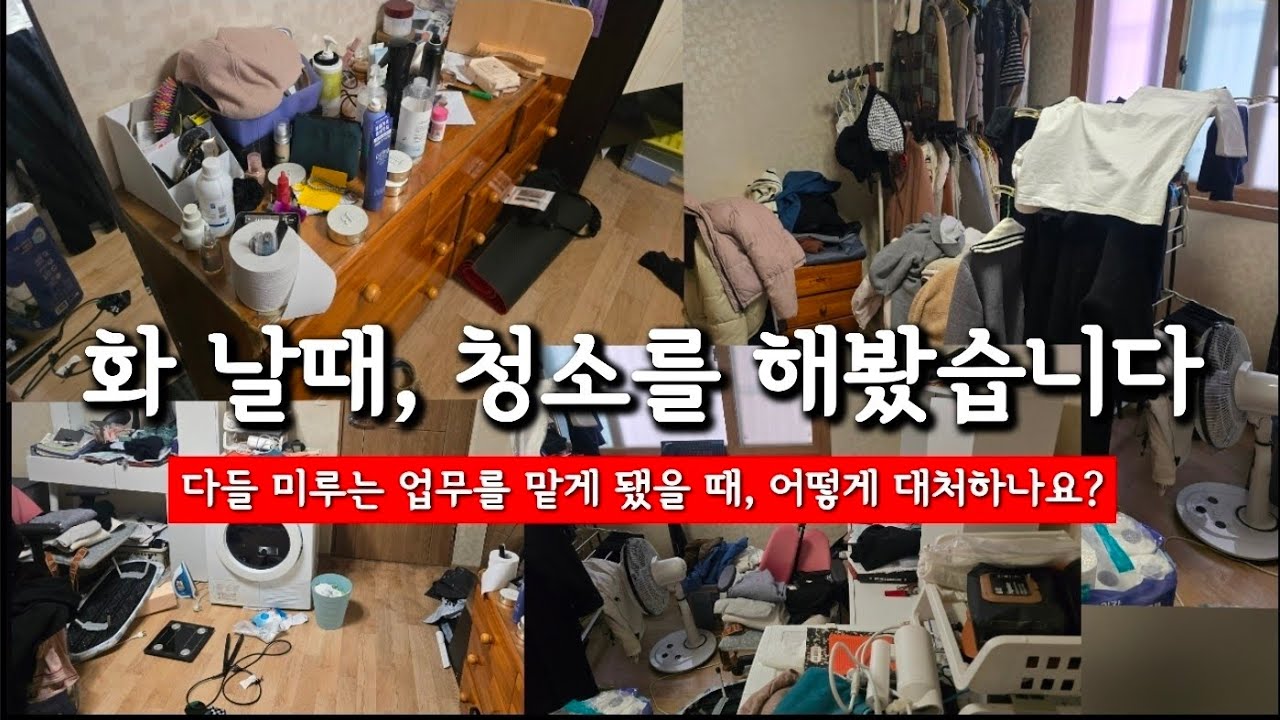 어지러운 마음 정리하기 3 | 화날때, 청소를 했더니 마음이 진정된다? | 행복회로 돌리는 직장인 | 미니멀라이프는 어떻게 하는거지? | 일단, 청소하자