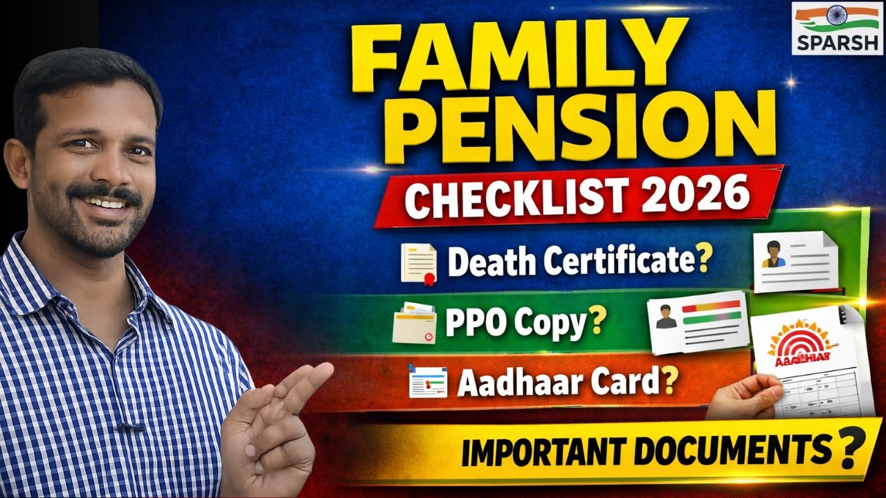 Family Pension Checklist 2026 | Defence Pension Documents | SPARSH Family Pension Tamil #pension