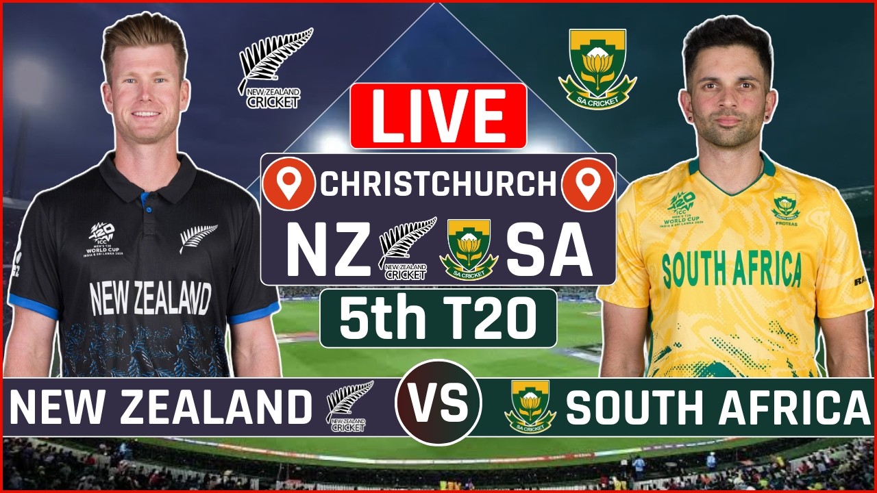 New Zealand vs South Africa 5th T20 Live Scores | NZ vs SA 5th T20 Live Scores & Commentary
