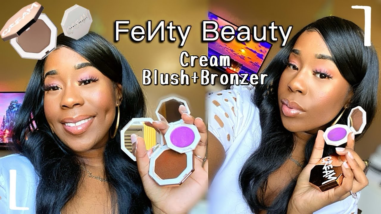 NEW FENTY BEAUTY CREAM BLUSH & BRONZERS Review + Demo | FENTY CHEEKS OUT COLLECTION Is It Worth It?