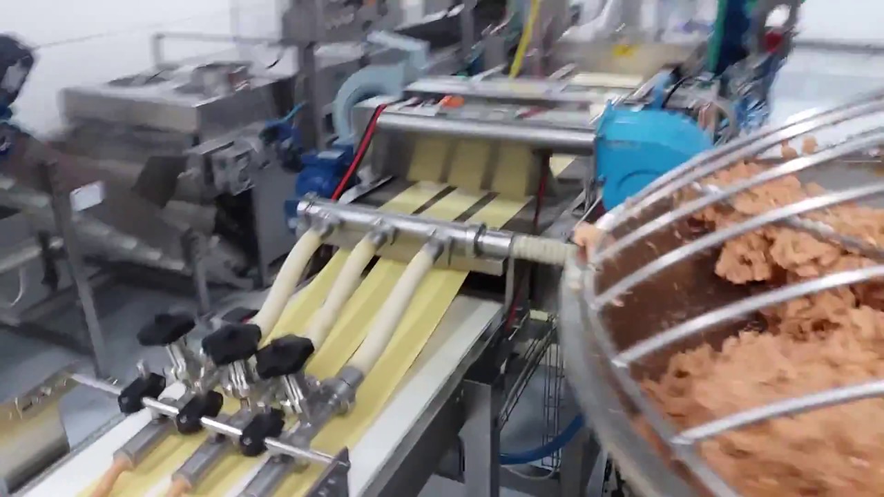 Línea de producción de canelones.