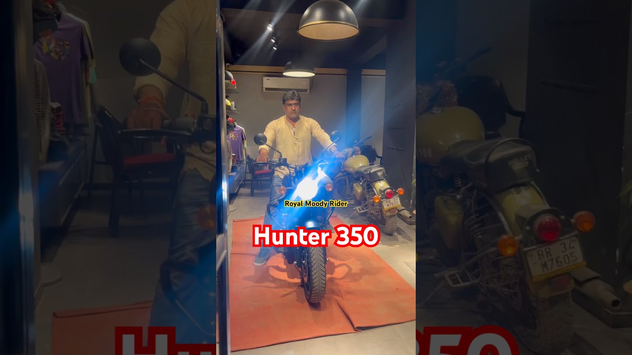 2026 New Royal Enfield Hunter 350 Tokyo black #royalenfield #shorts #ytshorts