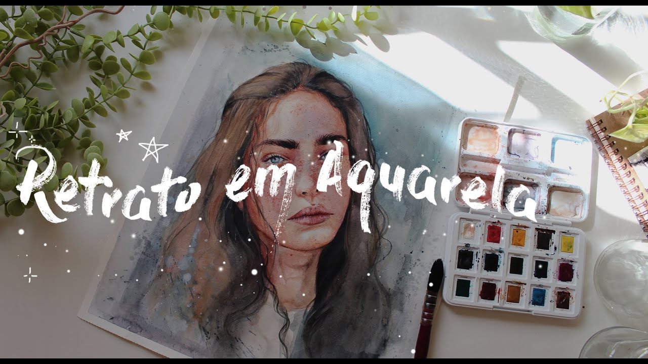 TUTORIAL - RETRATO EM AQUARELA - Pintura em Aquarela, Escolha de vocês - Aquarela para Iniciantes 🎨