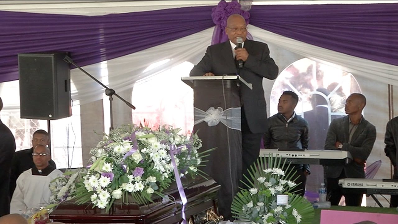 President Jacob Zuma attends funeral service of Miss Ontlametse Phalatse