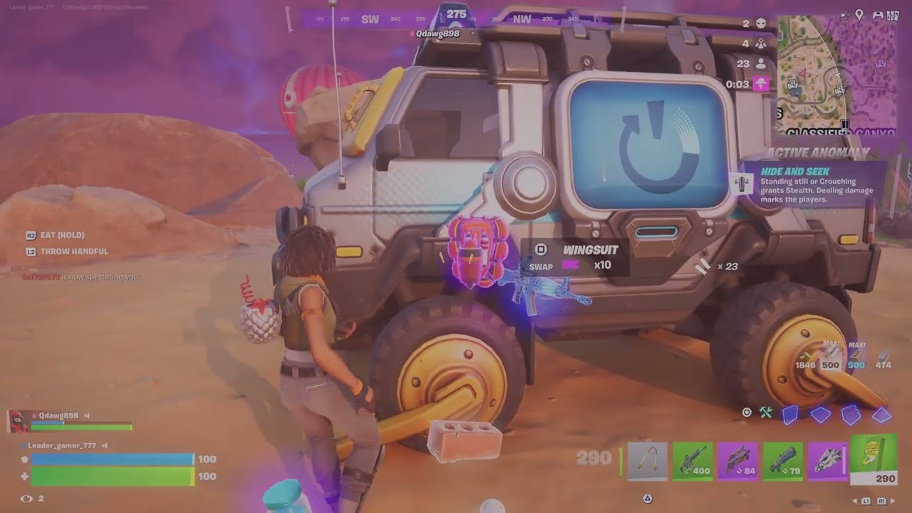 Fortnite,one against three
