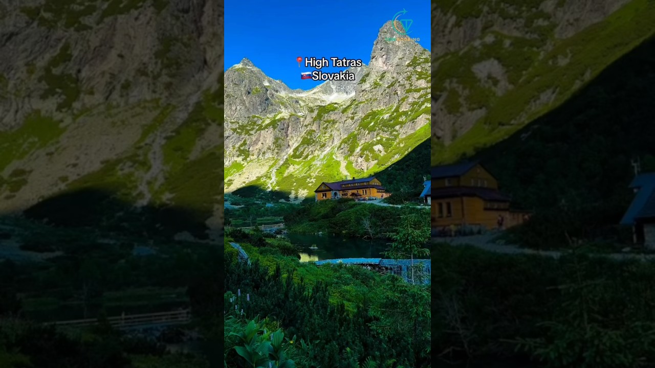 📍High Tatras, Slovakia🇸🇰: Where the sky kisses the mountains.