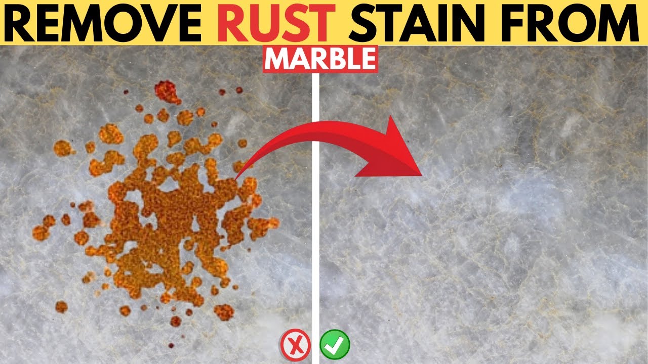 How to Remove Rust Stains from Marble Using Baking soda