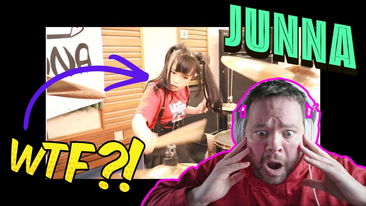 First Time Seeing 【 JUNNA 】Through The Fire And Flames / DragonForce - Drum Cover - BLOWN AWAY