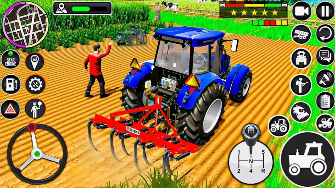 🚜 Modern Tractor Farming Driving Simulator 3D - New Tractor Games - Android Gameplay