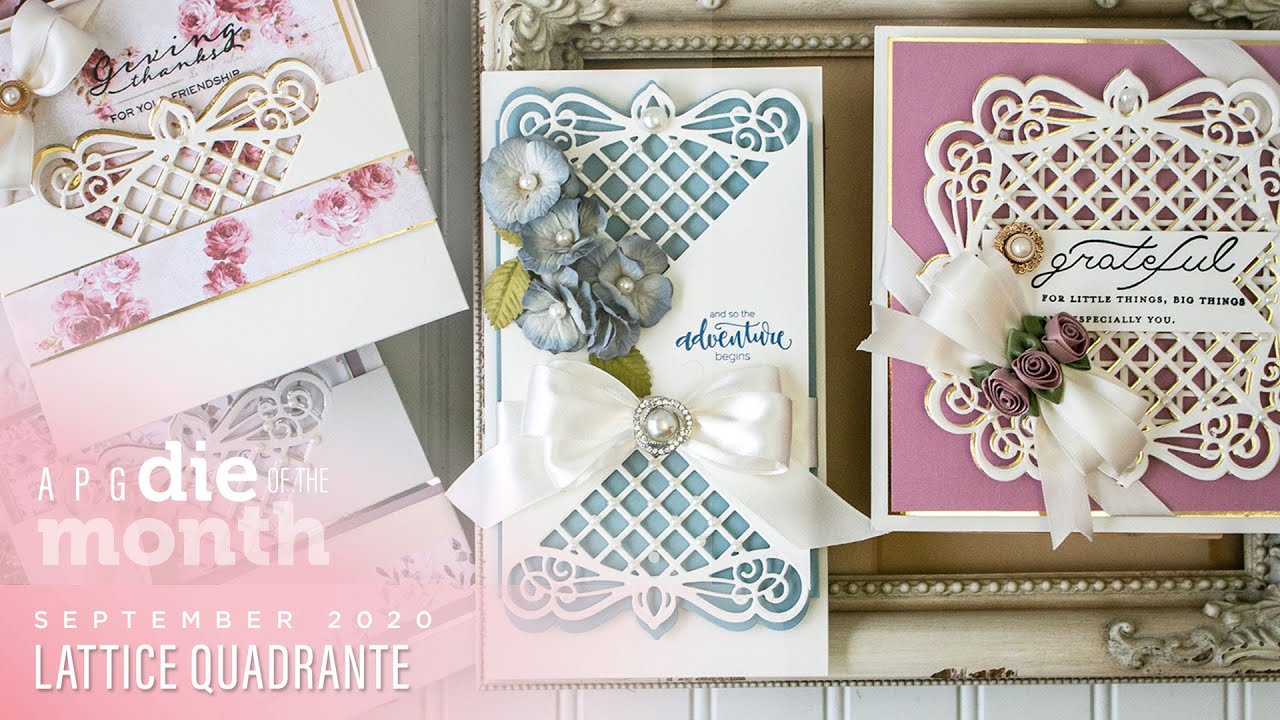 Spellbinders September 2020 Amazing Paper Grace Die of the Month – Lattice Quadrante
