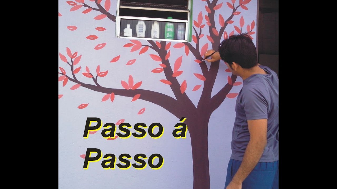 Como pintar uma &aacute;rvore decorativa - passo a passo