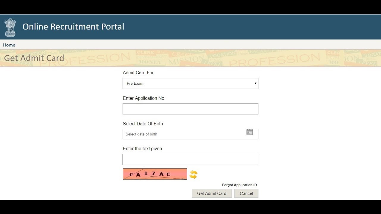 RAS Pre Admit Card Download