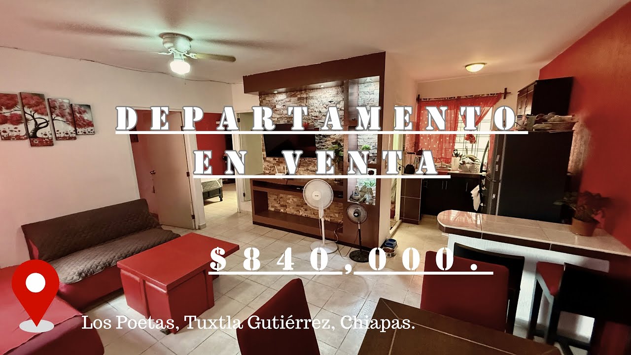 ✅ Departamento en Los Poetas en Venta, 📍Tuxtla Gutiérrez, Chiapas