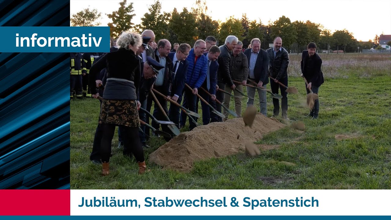 Im Amt Ortrand - Jubil&auml;um, Stabwechsel & Spatenstich