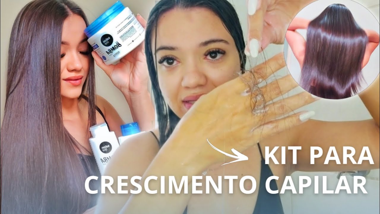 BOMBA DE CRESCIMENTO SALON Line | kit que faz o cabelo crescer mais rápido