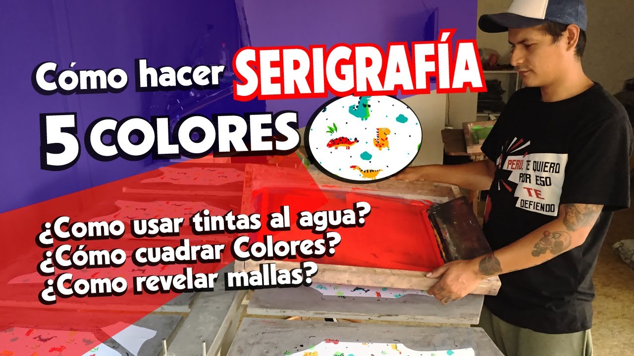 Cómo hacer serigrafía de varios colores - Revelado + registro