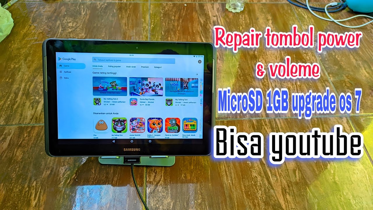 Samsung tab 2 GT-P5100‼️ tombol power tenggelam upgrade android tanpa PC / LAPTOP #GT-P5100