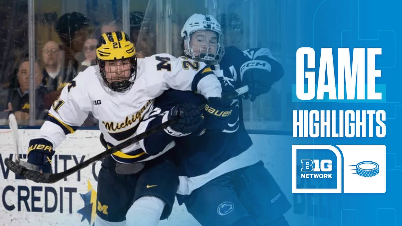 Penn State at Michigan | HIGHLIGHTS | Big Ten Hockey | 02/14/26