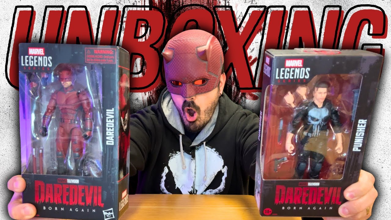 ¡Muy guapas y económicas! 👌 Las MARVEL LEGENDS de DAREDEVIL y PUNISHER de Daredevil Born Again