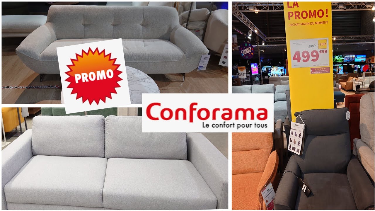 ARRIVAGES CONFORAMA: CANAPÉ, FAUTEUIL ❤️PROMO -50% ❤️ 16/09/2024