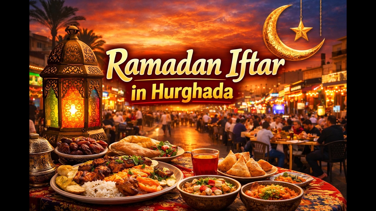 Magical Ramadan Iftar in Hurghada 🇪🇬 | El Kawther Metro Street at Sunset