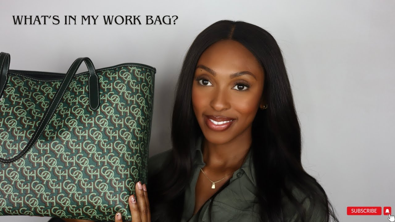 COACH CITY TOTE UNBOXING| WITH COACH MONOGRAM | WHAT'S IN MY WORK BAG?