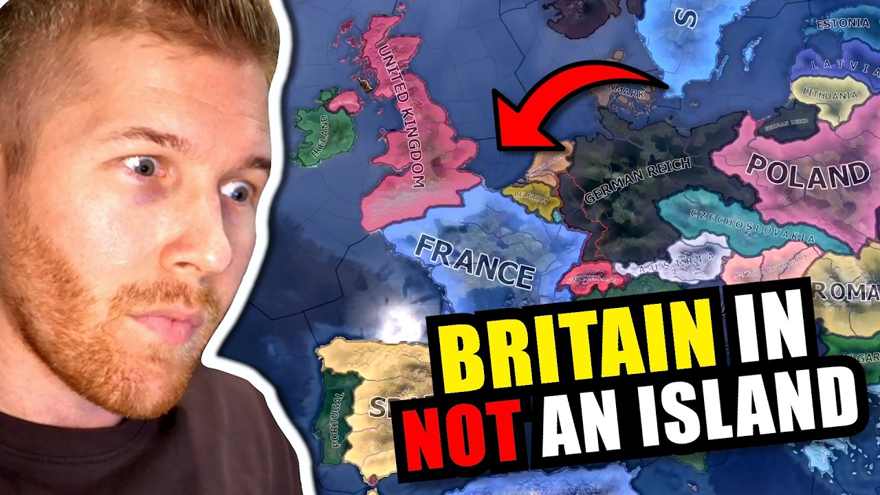 Что если бы Британия не была островом&hellip; Пережила бы она Вторую мировую войну?! (HOI4)