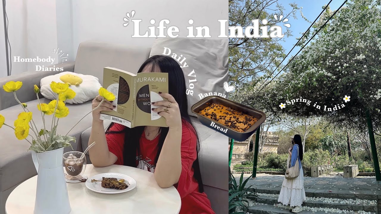 [VLOG] Daily Vlog || Healthy oatmeal Banana Bread Recipe || Last  days of spring || Life in India