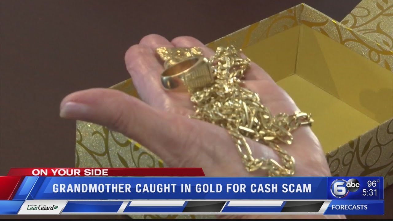 Grandmother caught in gold for cash scam
