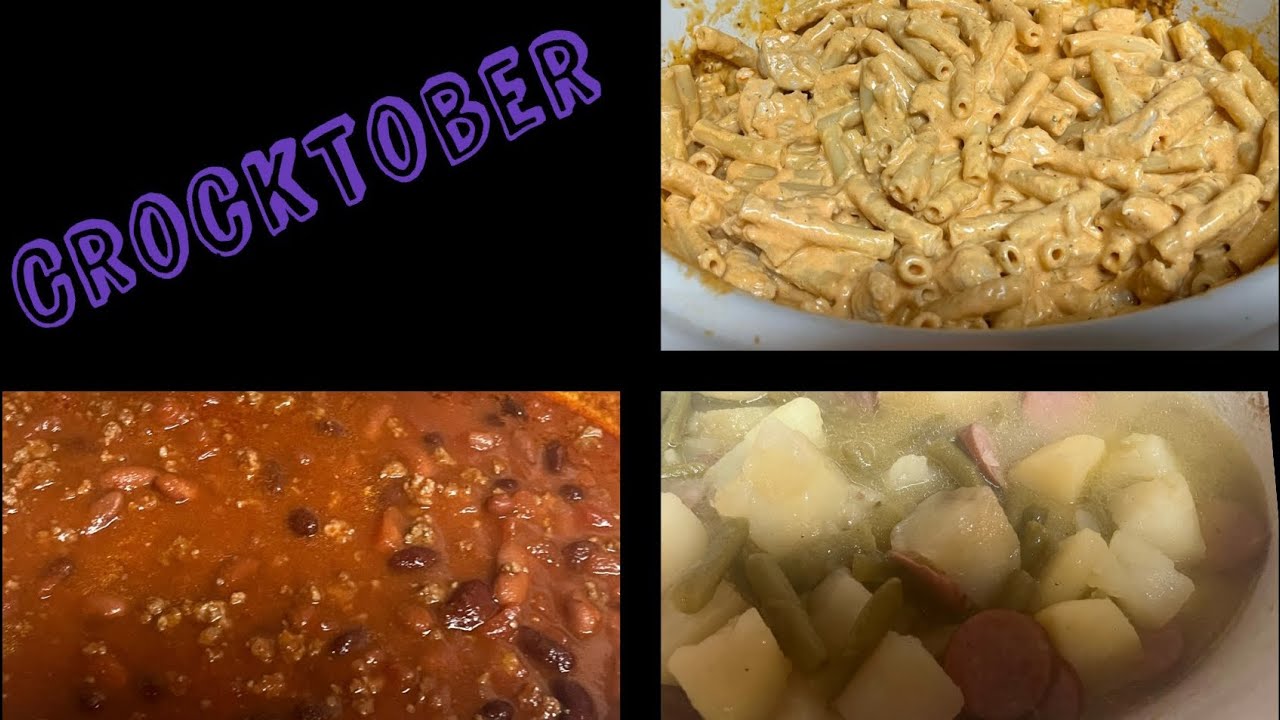 Crocktober!  #2023 Three easy, budget friendly crockpot meals.