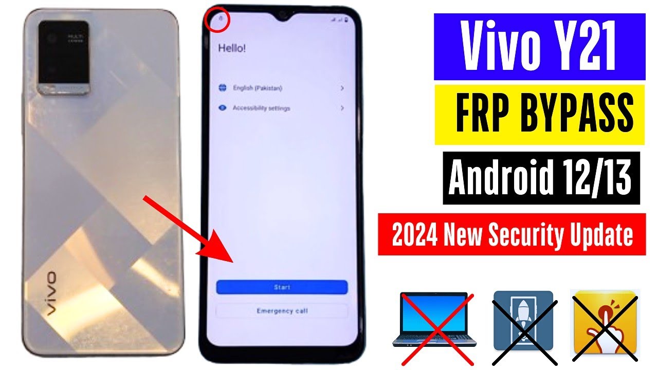 Vivo Y21 Frp Bypass Without Pc 2024 | Vivo Y21 Frp Unlock Android 12 | Vivo Y21 Gmail Account Bypass