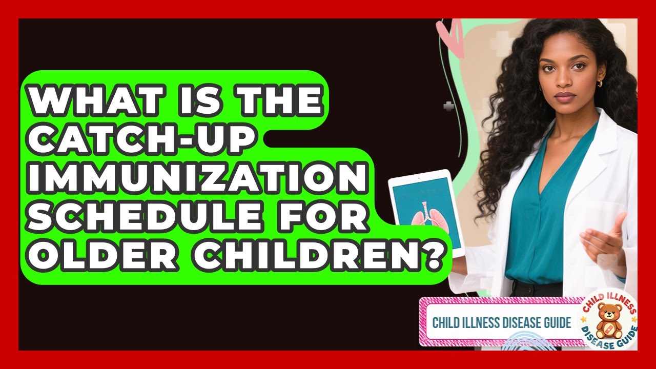 What Is the Catch-Up Immunization Schedule for Older Children? | Child Illness Disease Guide News