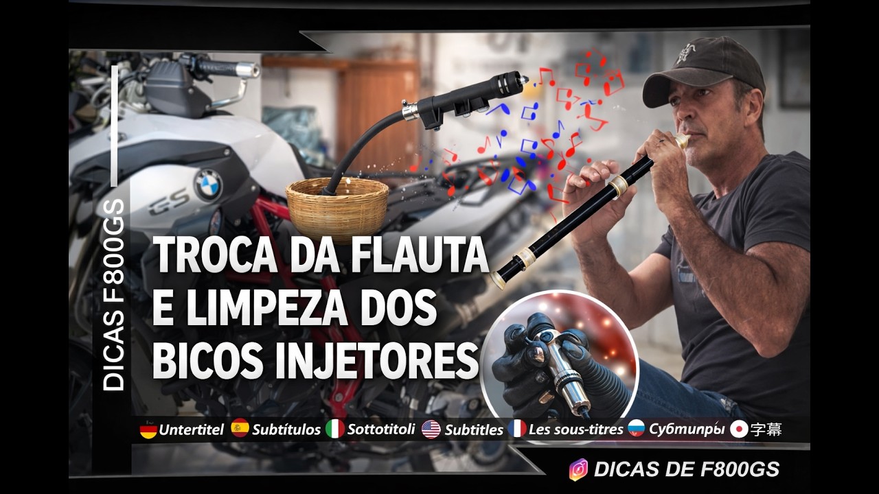 TROCA DA FLAUTA DOS BICOS INJETORES
