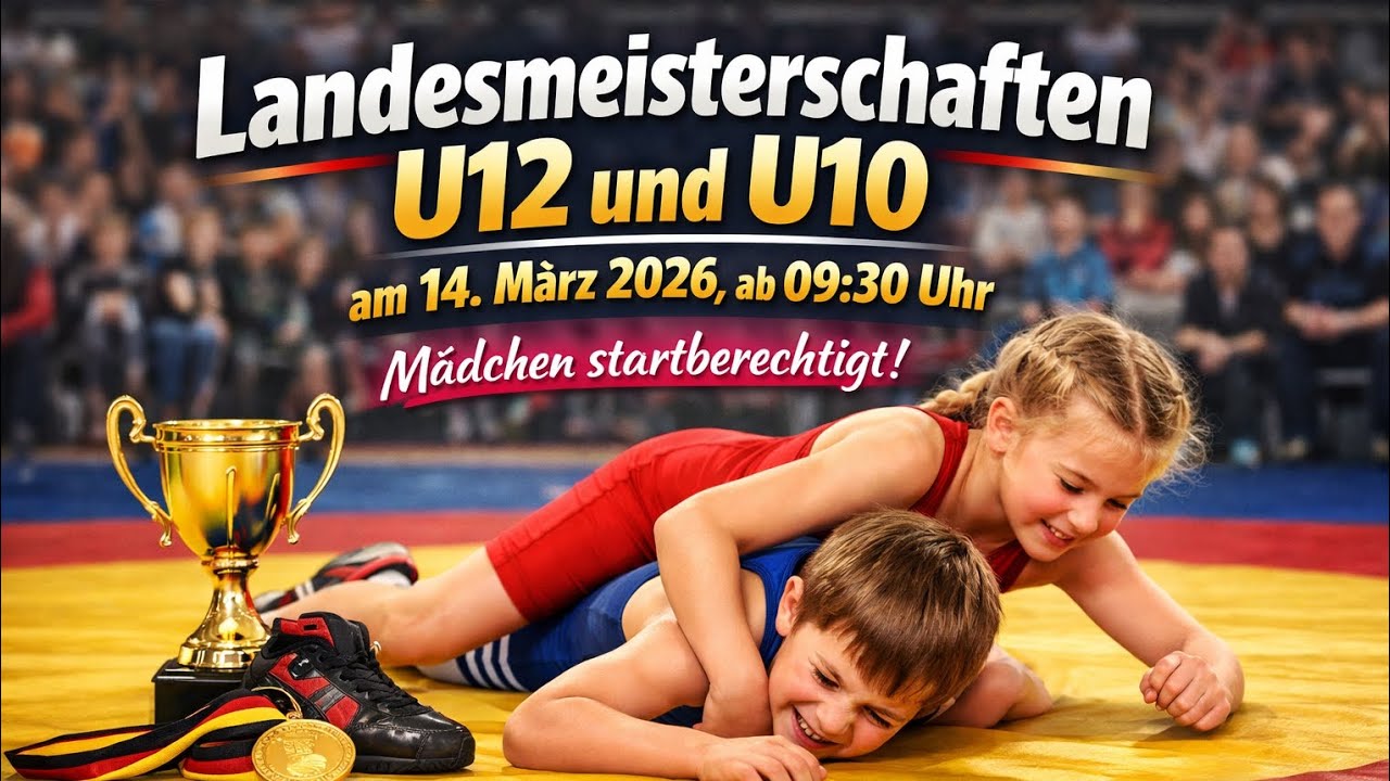 U12 & U10 LANDESMEISTERSCHAFTEN 2026 – SPANNENDE KINDER RINGEN KÄMPFE | KSV WITTEN 07